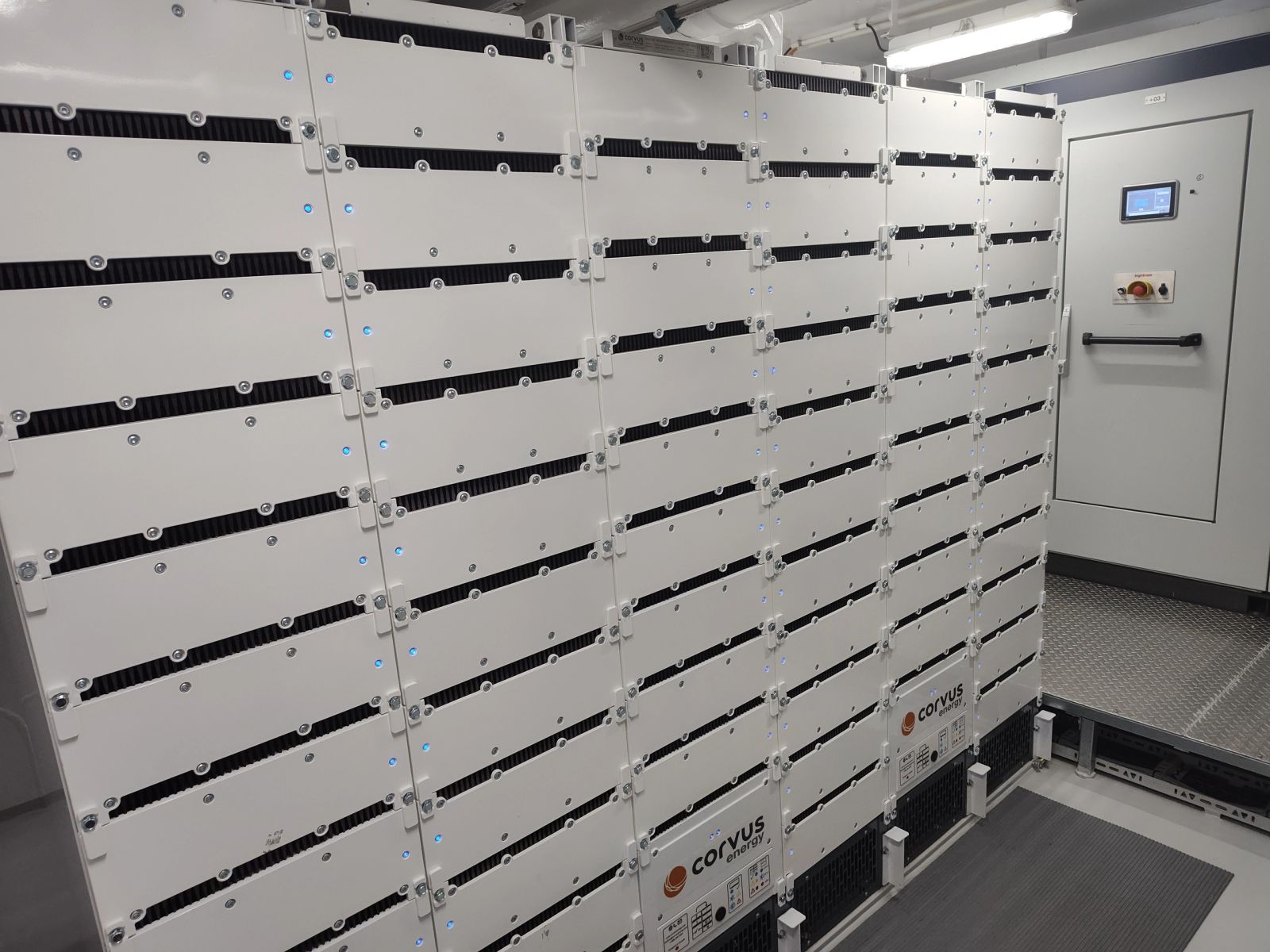 Marine battery energy storage room inspection